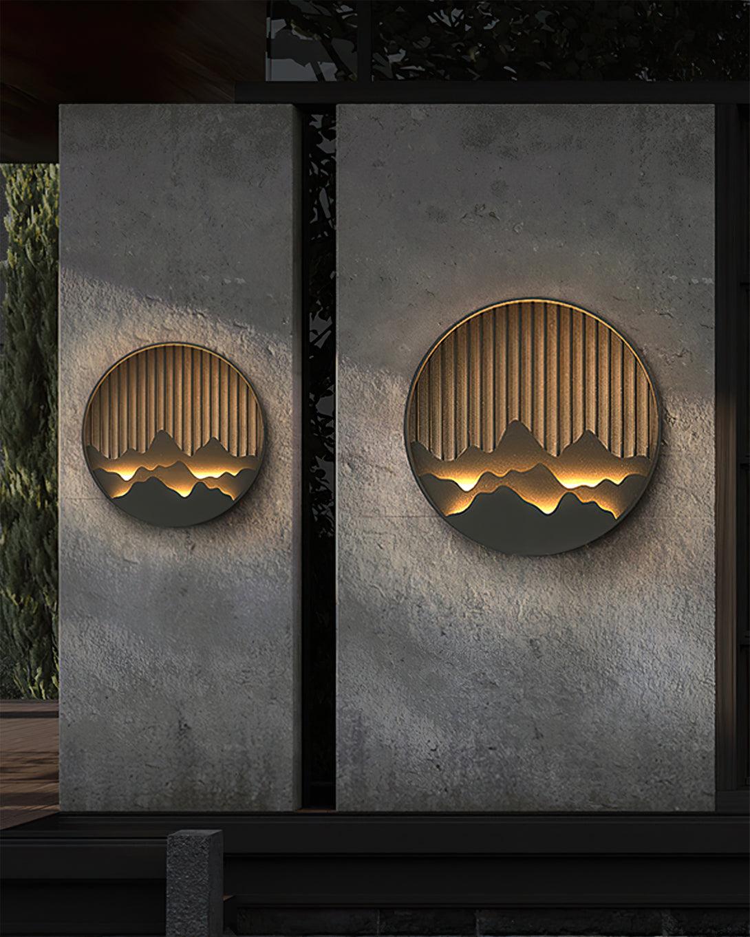 Mountain Silhouette Wall Light  LED Outdoor Sconce - Product detail 18