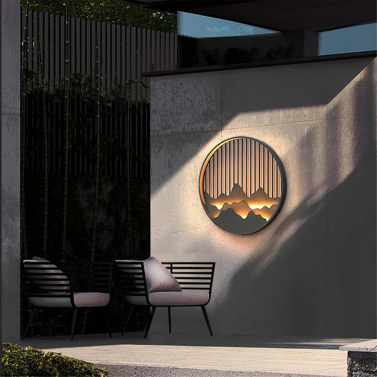 Mountain Wall Light  LED Outdoor Circle Sconce - Product detail 4