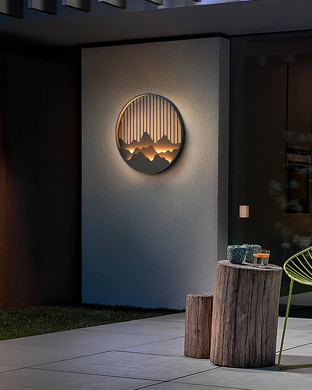 Mountain Wall Light  LED Outdoor Circle Sconce - Product detail 18