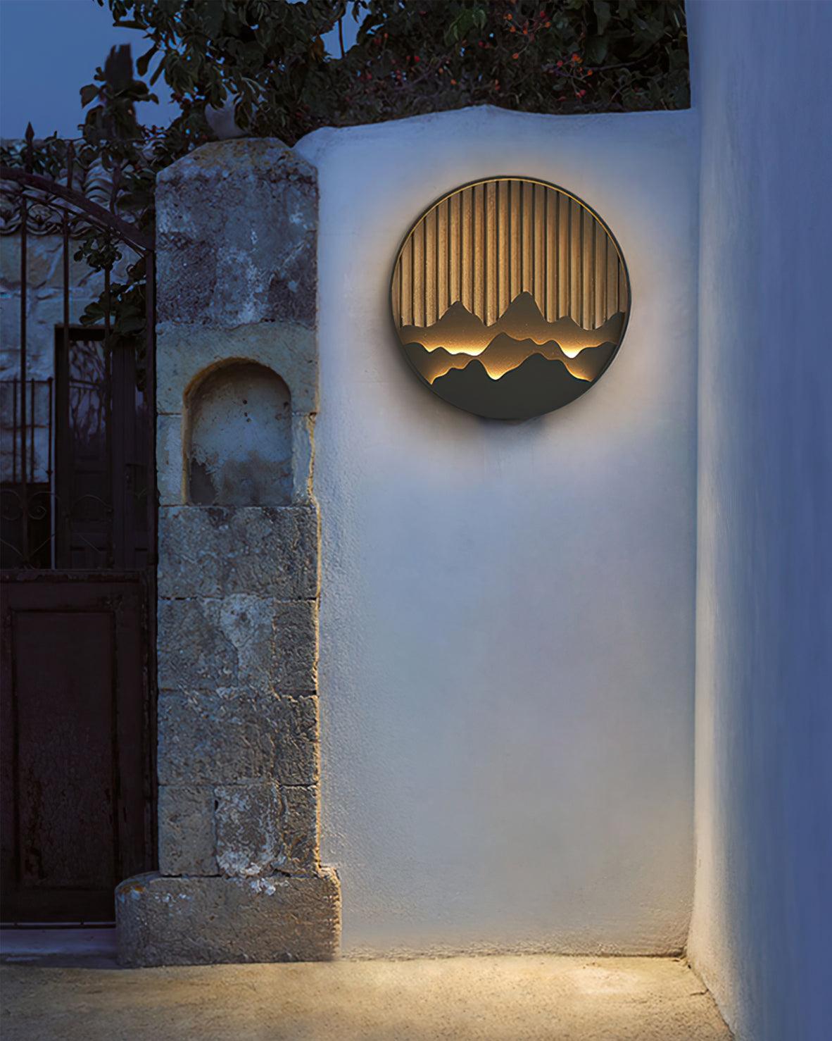 Mountain Wall Light  LED Outdoor Circle Sconce - Product detail 19