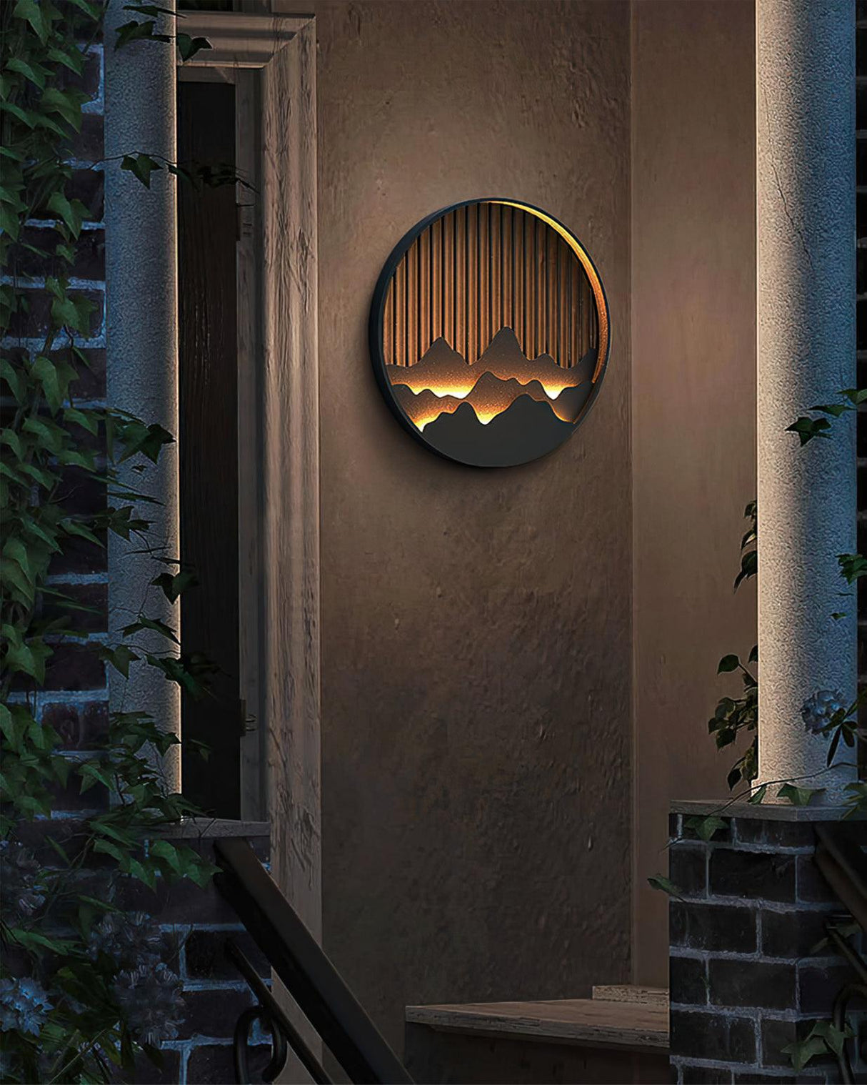 Mountain Wall Light  LED Outdoor Circle Sconce - Product detail 8