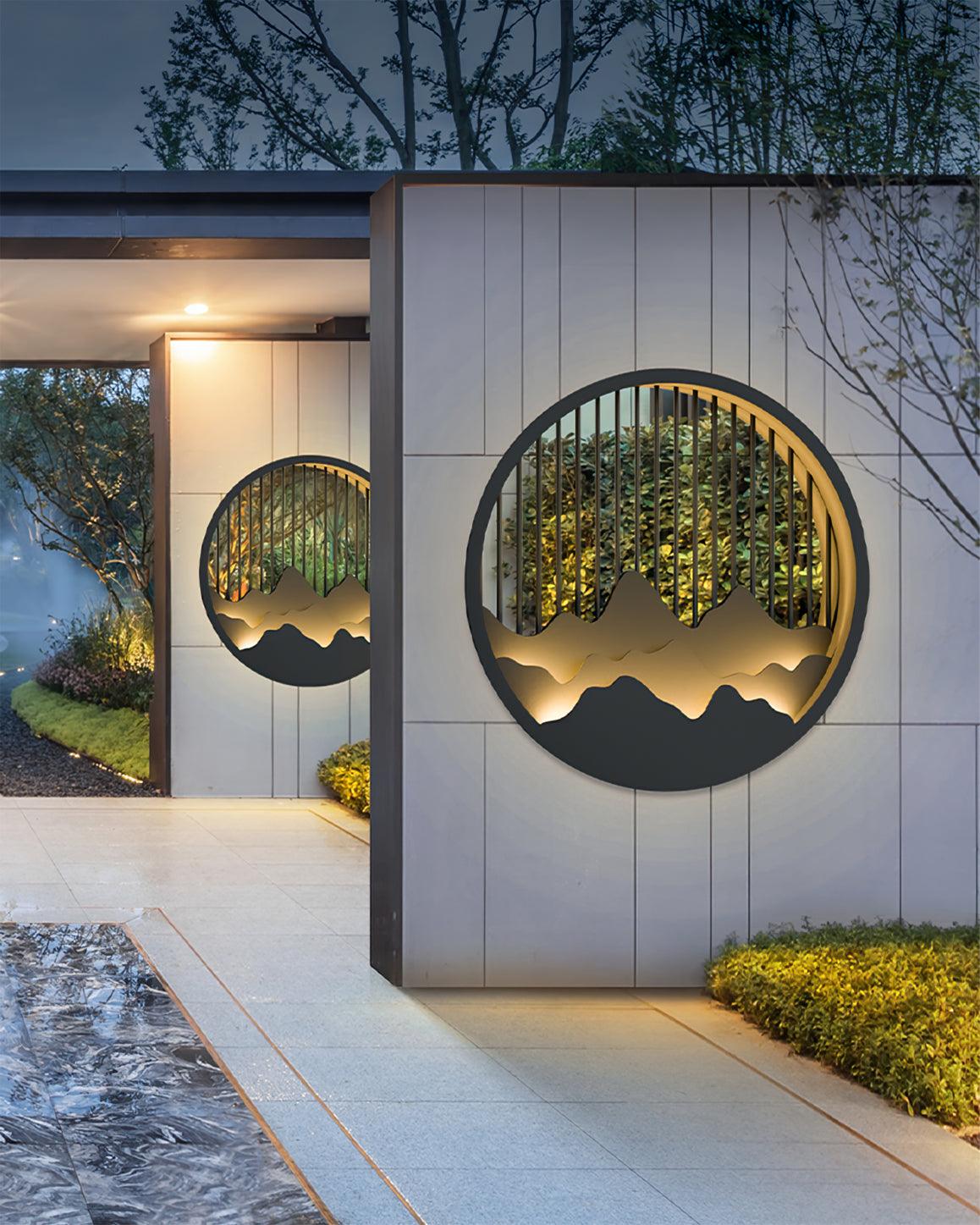 Mountain Wall Light  LED Outdoor Circle Sconce - Product detail 9