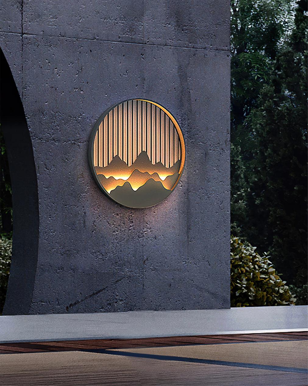 Mountain Wall Light  LED Outdoor Circle Sconce - Product detail 10