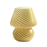 Modern Glass Table Lamp  Spiral Striped Mushroom Design - Product detail 9