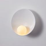 Nordic Wall Light  Round Metal Sconce with Ambient Glow - Product detail 14