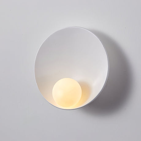 Nordic Wall Light  Round Metal Sconce with Ambient Glow - Product detail 14