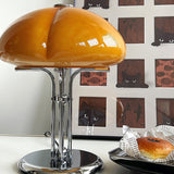 Bauhaus Table Lamp  Amber Glass Dome Shade - Product detail 57