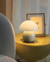 Retro Mushroom Table Lamp  Ceramic Orange Dome Design - Product detail 8