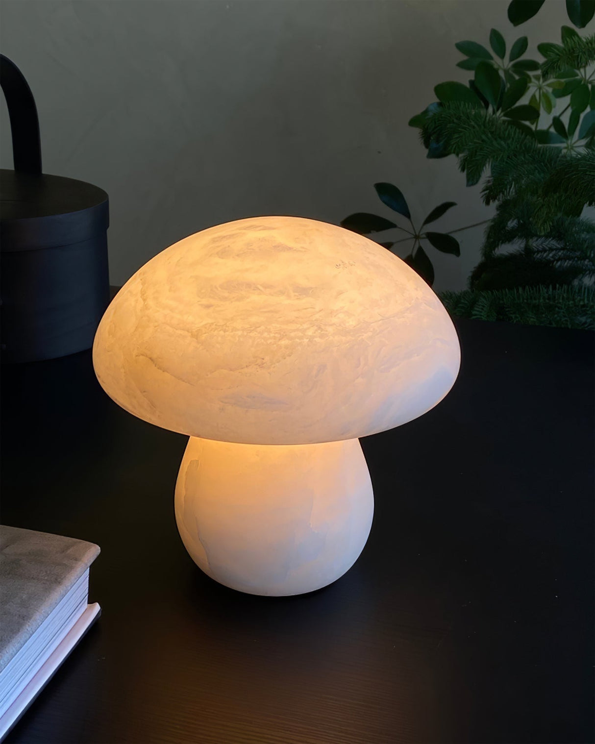 Mushroom Table Lamp  White Alabaster Design - Product detail 6