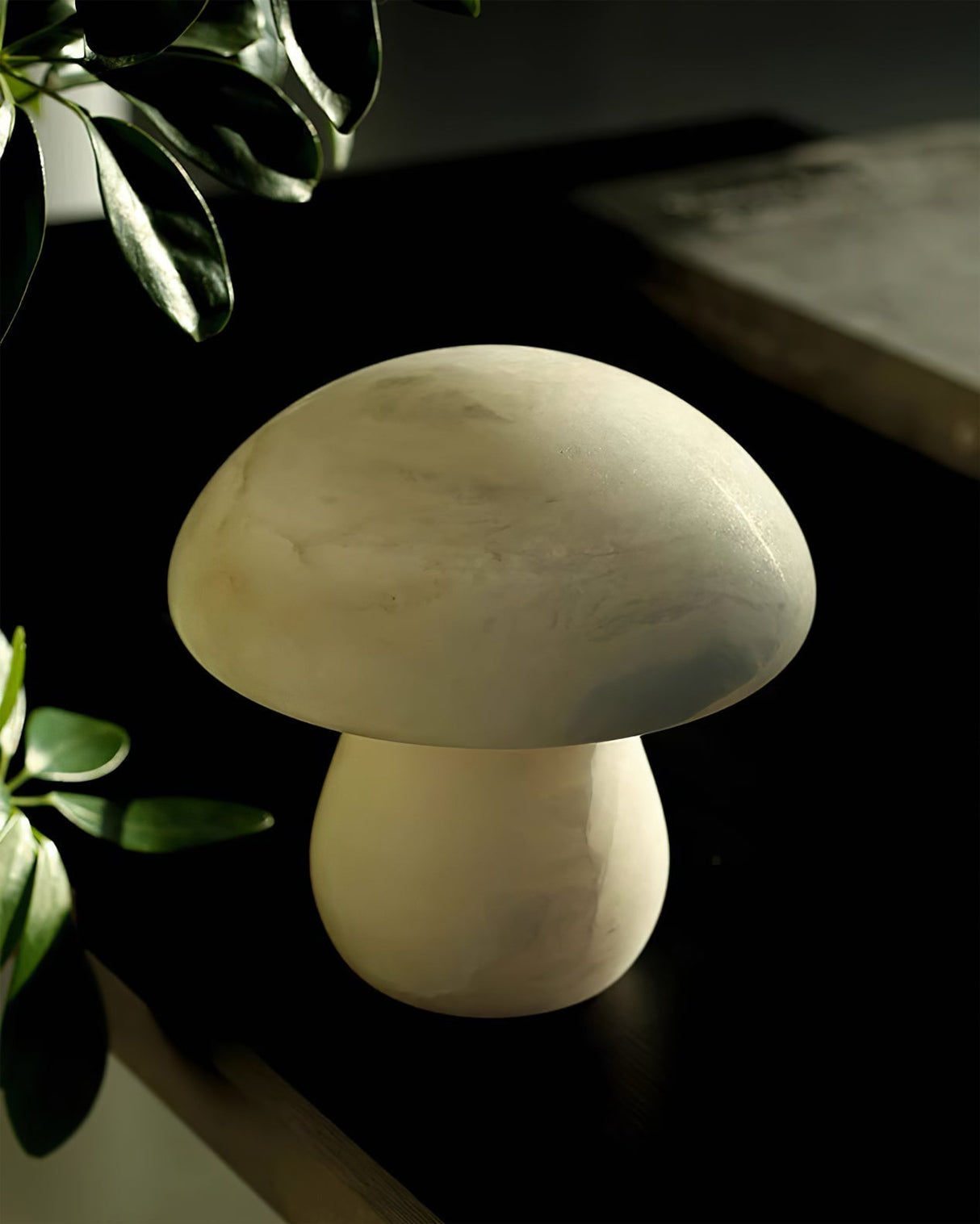 Mushroom Table Lamp  White Alabaster Design - Product detail 5