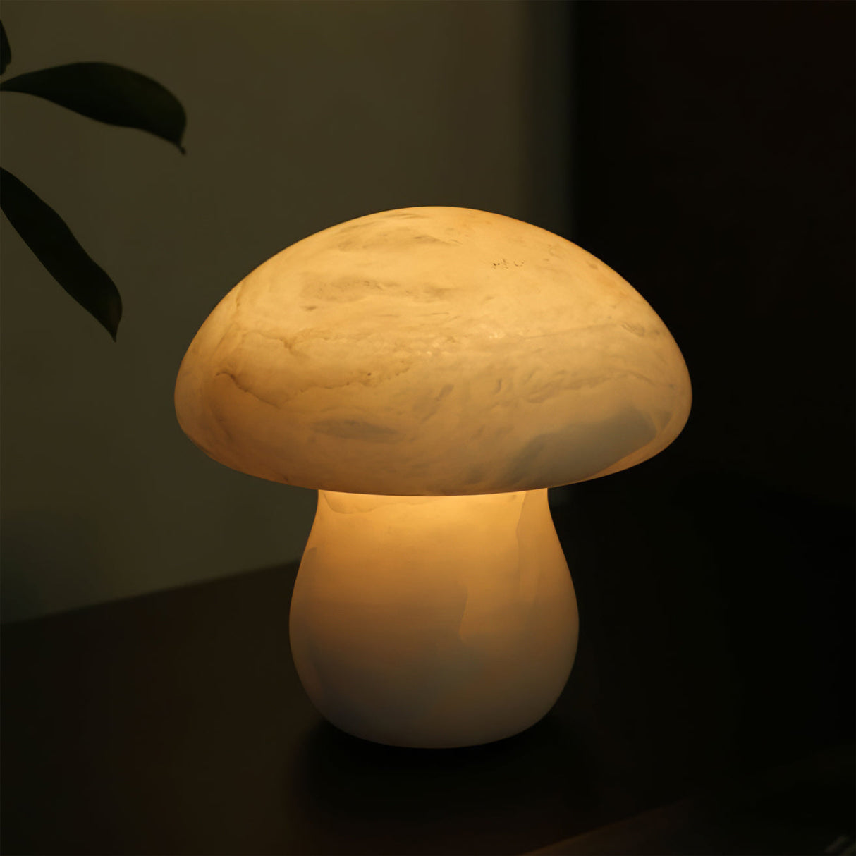 Mushroom Table Lamp  White Alabaster Design - Product detail 9