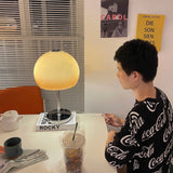 Retro Table Lamp  Amber Glass Dome Shade - Product detail 20