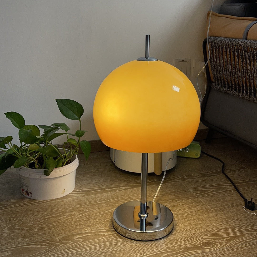 Retro Table Lamp  Amber Glass Dome Shade - Product detail 29