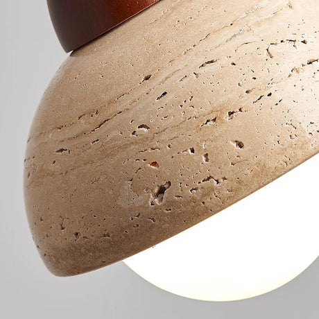 Modern Stone Pendant Light  Mushroom Dome Design - Product detail 4