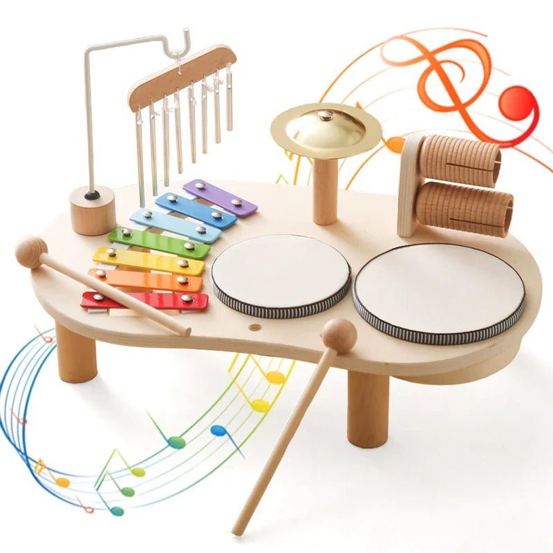 Wooden Musical Learning Set  Multi-Instrument Discovery Station - Detailed view