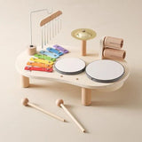 Wooden Musical Instruments Set  Rainbow Xylophone with Percussion Kit - Product detail 5