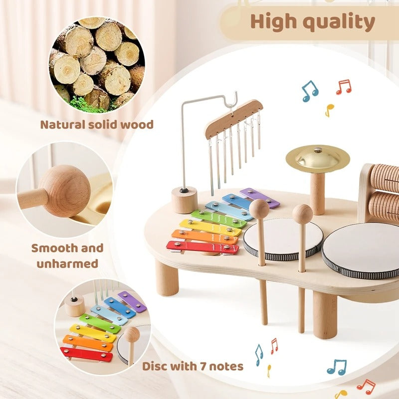 Wooden Musical Learning Set  Multi-Instrument Discovery Station - Product detail 6