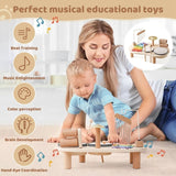 Wooden Musical Instruments Set  Rainbow Xylophone with Percussion Kit - Product detail 7