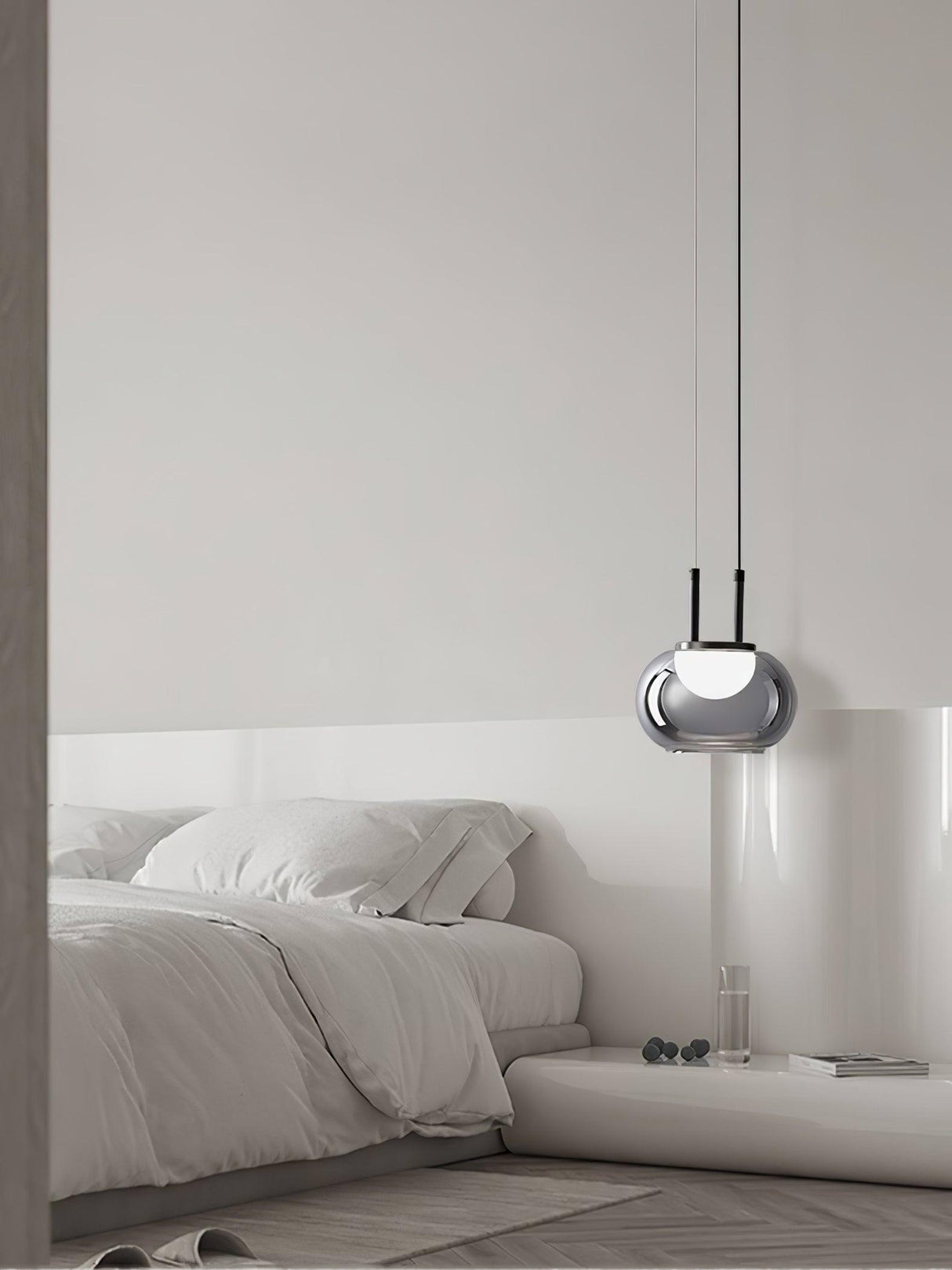 Modern Pendant Light  Smoked Glass Halo Design - Product detail 16