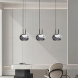 Modern Pendant Light  Smoked Glass Halo Design - Product detail 21
