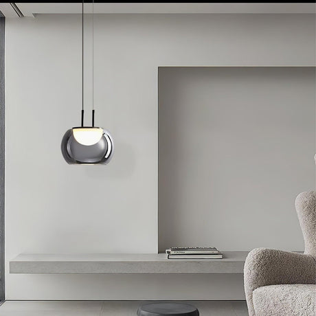 Modern Pendant Light  Smoked Glass Halo Design - Product detail 23