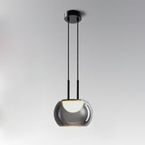 Modern Pendant Light  Smoked Glass Halo Design - Product detail 7