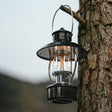Outdoor LED Lantern  Black Iron Battery Powered Table Lamp - Product example