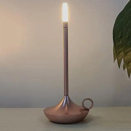 Nordic LED Candle Holder  Brushed Aluminum Dimmable Design - Product detail 10