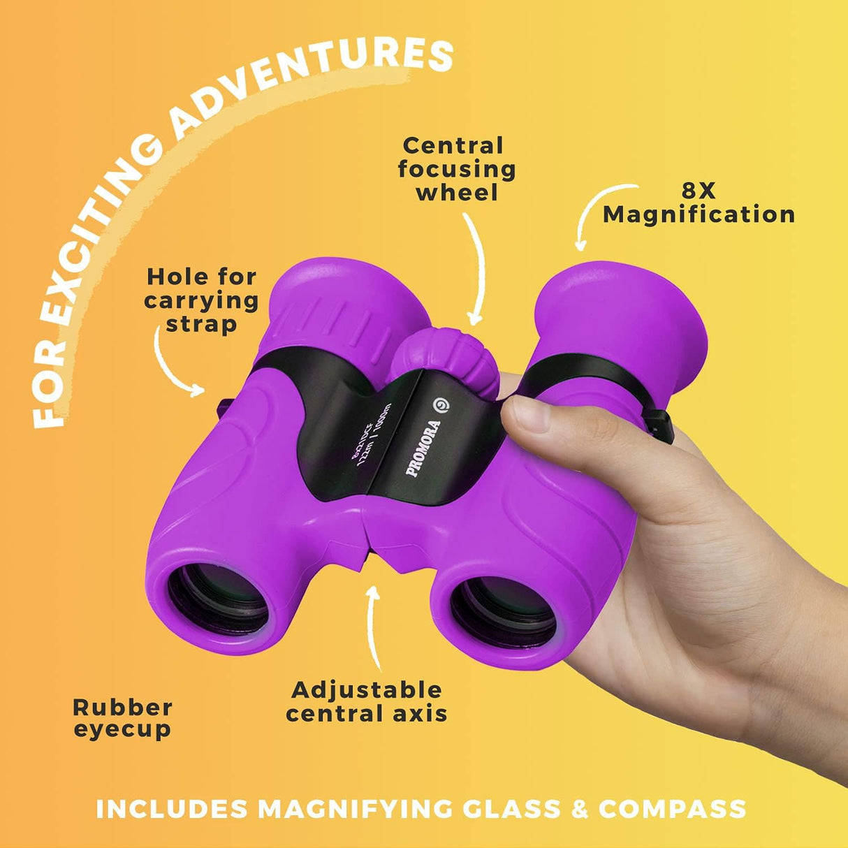 Kids Binoculars  8x21 Compact Outdoor Adventure Set - Product detail 6