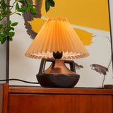 Ceramic Table Lamp  Pleated Shade Brown Base - Product detail 9