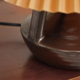 Ceramic Table Lamp  Pleated Shade Brown Base - Product detail 19