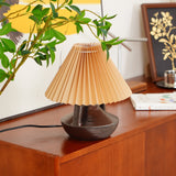 Ceramic Table Lamp  Pleated Shade Brown Base - Product detail 4