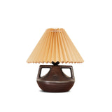 Ceramic Table Lamp  Pleated Shade Brown Base - Product detail 20