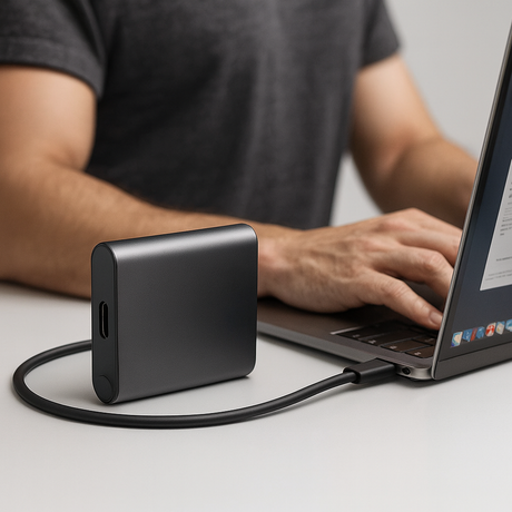 Portable External SSD  High-Speed USB-C Data Storage Drive - Product showcase