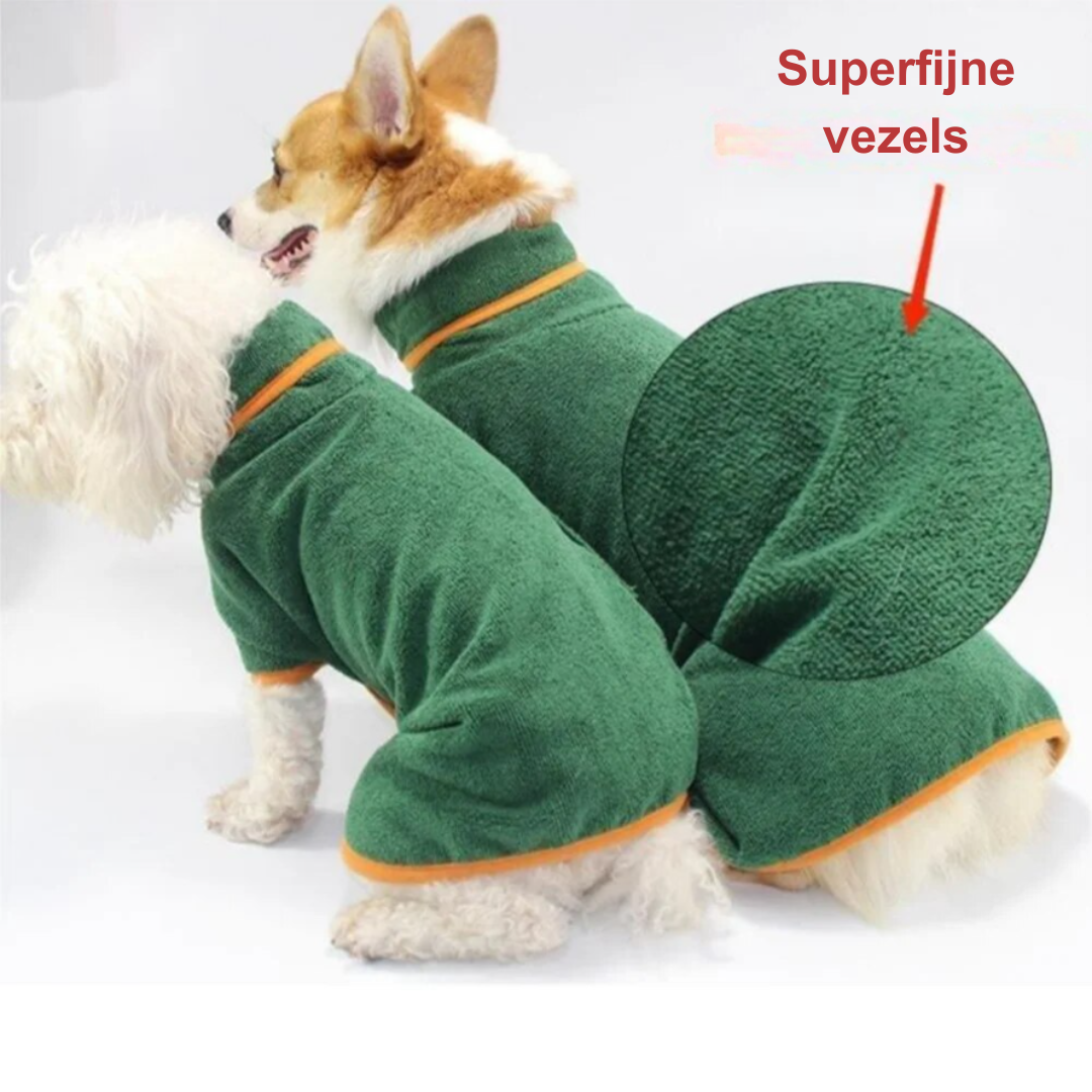 Dog Bathrobe  Fast-Drying Microfiber With Adjustable Fit - Product detail 6