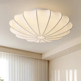 Shell Ceiling Light  Elegant Fluted Design - Detailed view