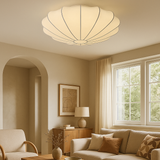 Shell Ceiling Light  Modern Scalloped Design - Detailed view