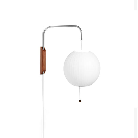 Modern Wall Sconce  Rice Paper Shade with Teak Handle - Product detail 29