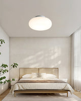 Modern LED Ceiling Light  White Oval Minimalist Design - Product example