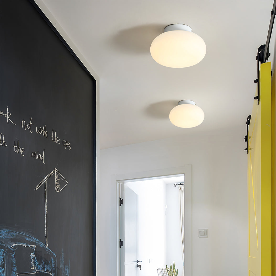 Modern LED Ceiling Light  White Oval Minimalist Design - Product detail 15