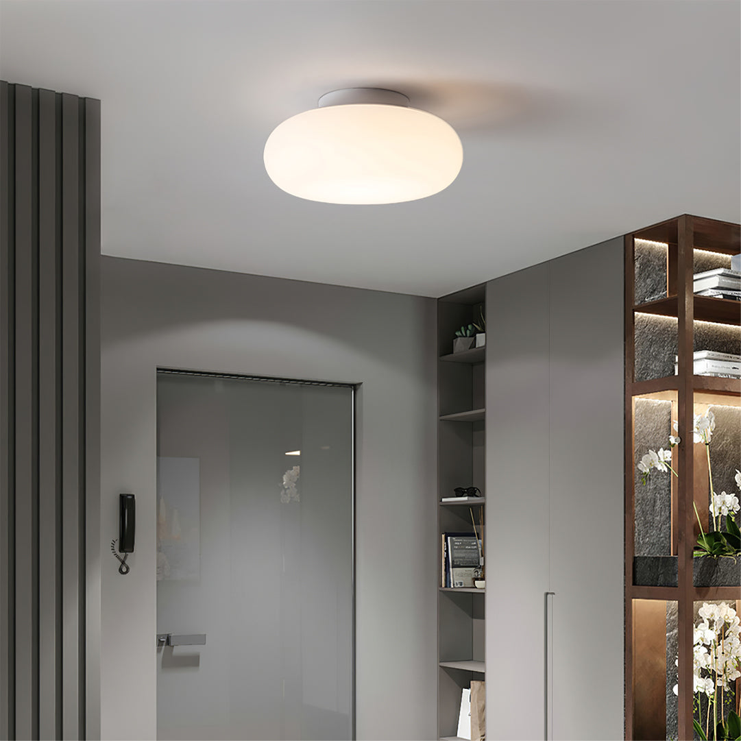 Modern LED Ceiling Light  White Oval Minimalist Design - Product detail 14