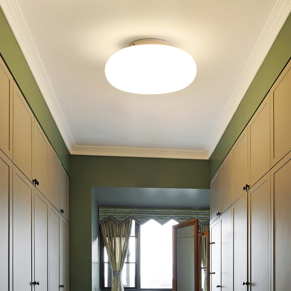 Modern LED Ceiling Light  White Oval Minimalist Design - Product detail 12