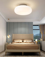 Modern LED Ceiling Light  White Oval Minimalist Design - Product detail 6