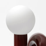 Modern Table Lamp  Curved Pink Resin with Glass Globe - Product detail 17