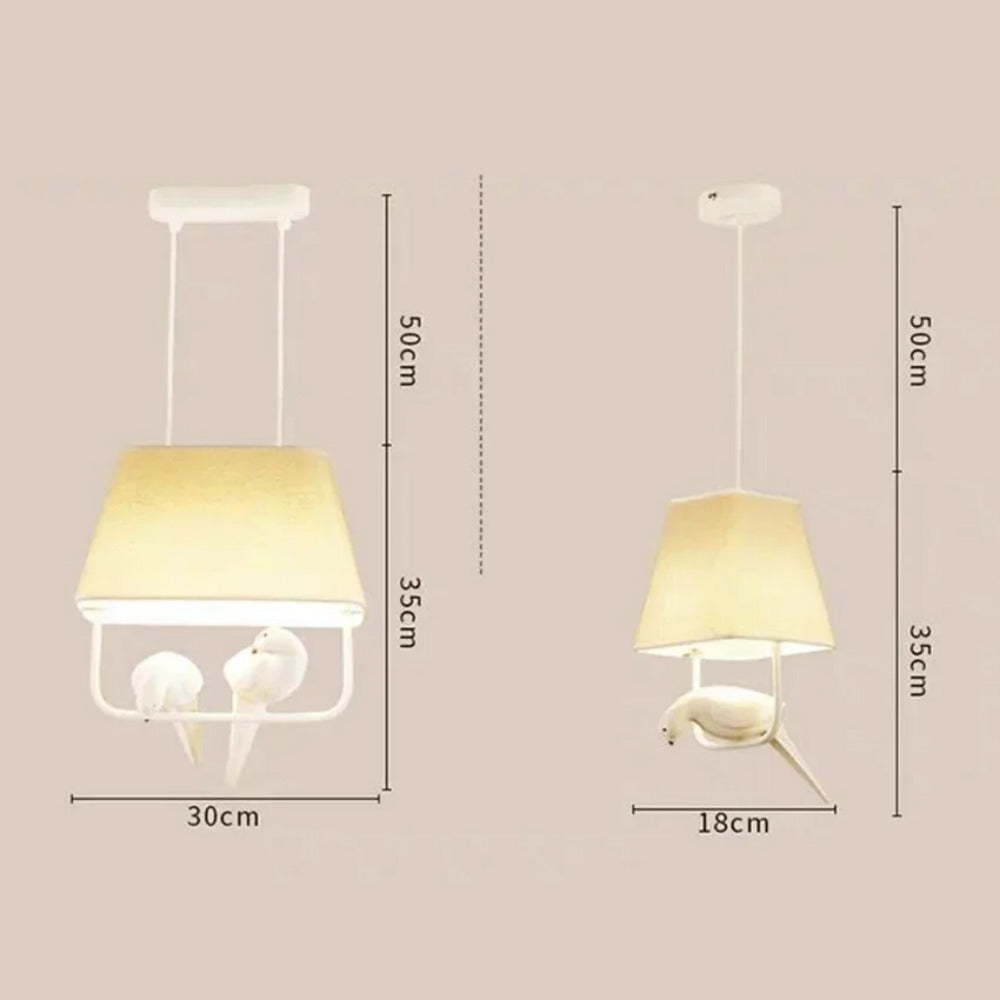 Rattan Pendant Light  Bird Cage Design with Decorative Bird - Product detail 9