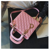 Quilted Chain Tote Bag  Diamond Pattern Leather Design - Product detail 6