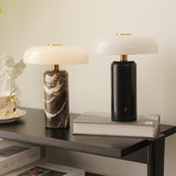 Modern Marble Table Lamp  White Glass Dome Shade - Product detail 15