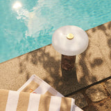 Modern Marble Table Lamp  White Glass Dome Shade - Product detail 13