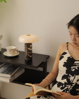 Modern Marble Table Lamp  White Glass Dome Shade - Product detail 10