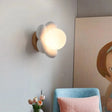 Floral Wall Light  Cream Petal Design - Detailed view